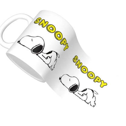 Manga Snoopy Woodstock Cartoon Dog Coffee Mug DIY Customized Ceramic Tea Milk Mug