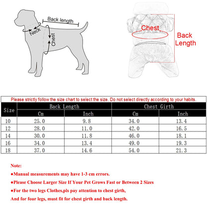 Warm Pet Clothes Waterproof Outdoor Puppy Jumpsuits For Small Medium Dog Winter Windproof With D-ring Vest Coat Chihuahua Outfit