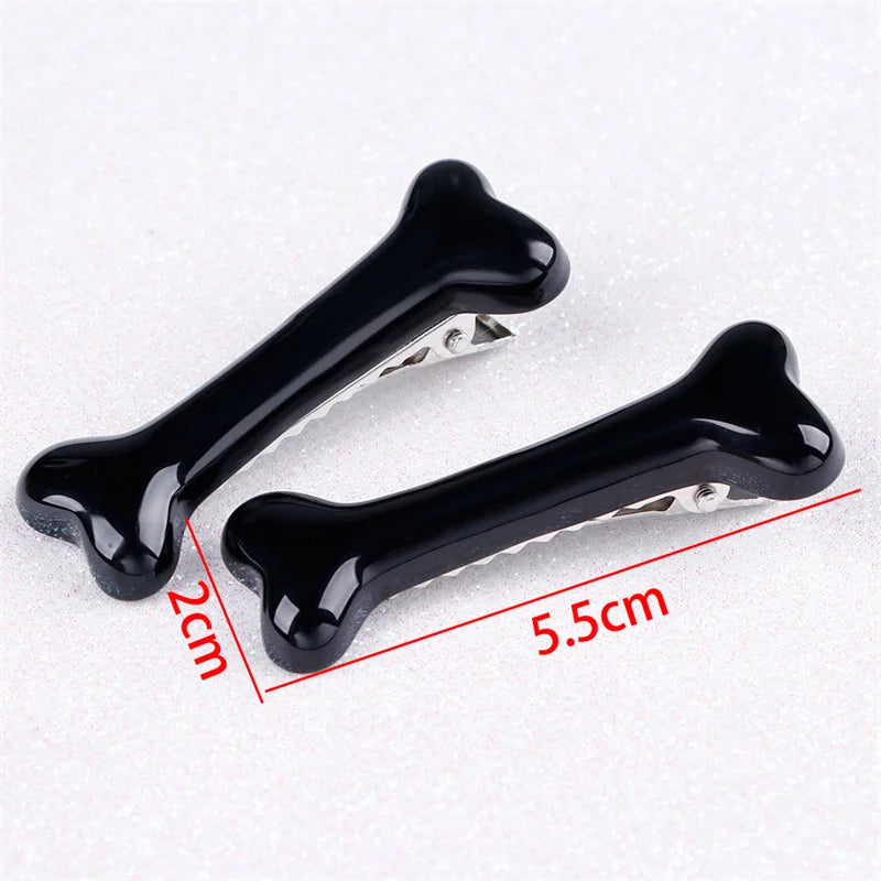 the PAWCHARM BONE HAIR CLIP - New Dog Hairpin Puppy/Kitten Bone Hair Clips, Cute Duckbill Clip, Pet Hair Accessories, Pet Hair Grooming, Dog Accessories