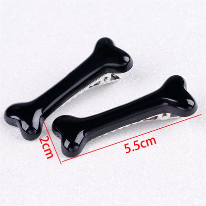 the PAWCHARM BONE HAIR CLIP - New Dog Hairpin Puppy/Kitten Bone Hair Clips, Cute Duckbill Clip, Pet Hair Accessories, Pet Hair Grooming, Dog Accessories