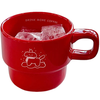 Cartoon Mug Fashion Handheld Water Drinking Cup Multi-Purpose Chic-Style Coffee Cup Hand-made Decor Tea Coffee Cup for Friends