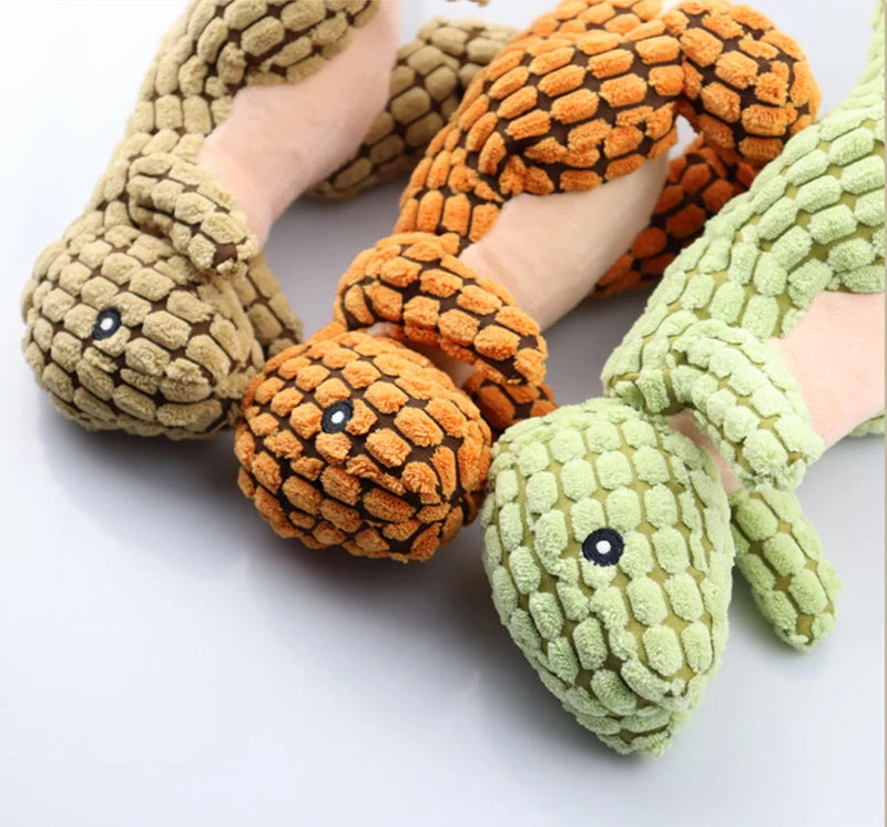 CDDMPET Animals Shape Plush Dog Toy Bite Resistant Squeaky Toys for Small Dogs Interactive Chew Molar Toy Sound Pet Accessories