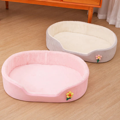 All Season Comfortable Small Cat Sleeping Mat Medium Dog Bed Soft Warm Windproof Puppy Nest Elastic Pet Kennel Accessories