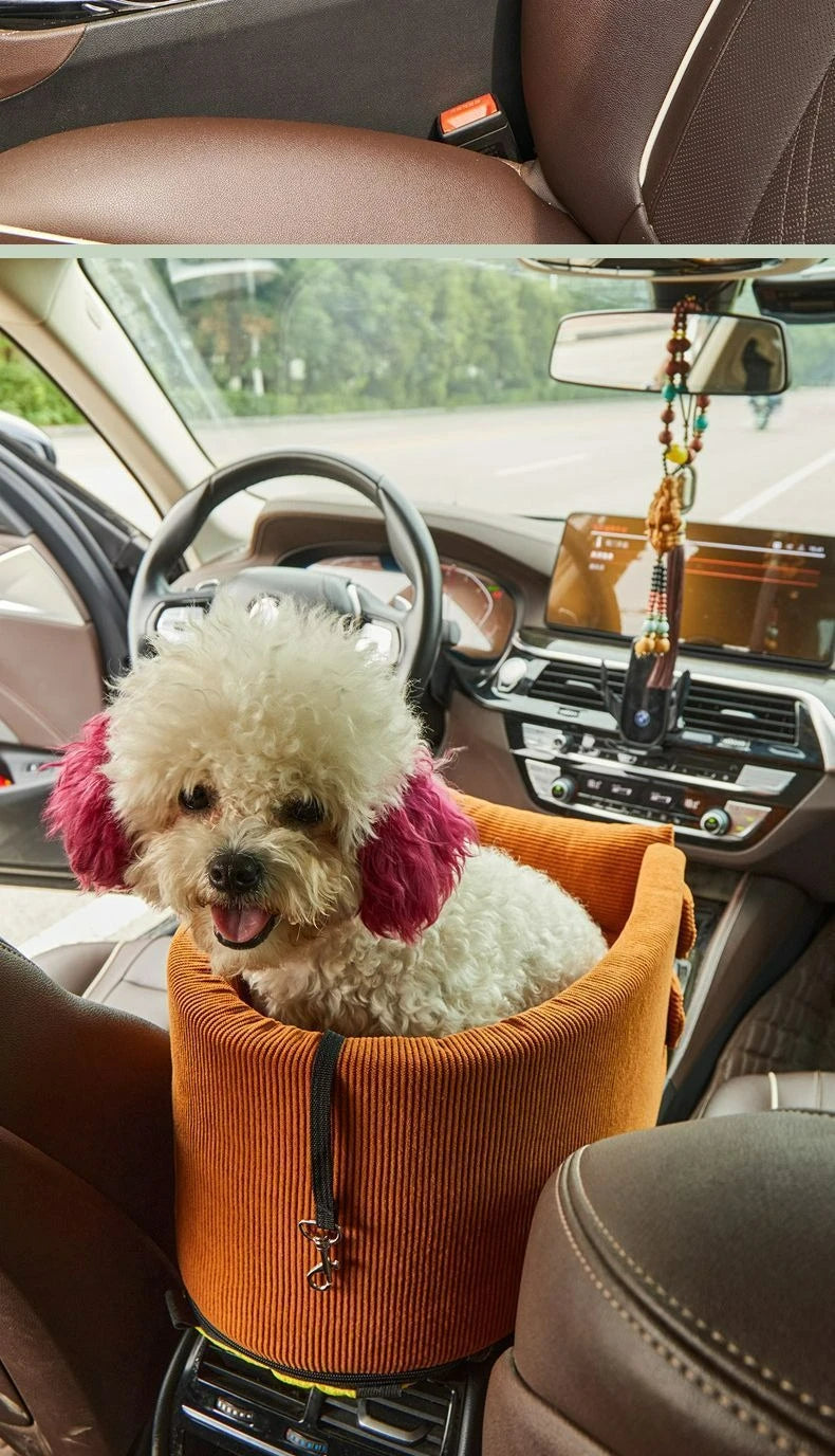 Dog Car Seat Bed Car Central Dog Car Seat Bed Portable Dog Carrier for Small Dogs Cats Safety Travel Bag Dog Accessories