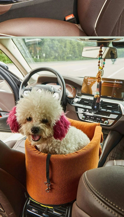 Dog Car Seat Bed Car Central Dog Car Seat Bed Portable Dog Carrier for Small Dogs Cats Safety Travel Bag Dog Accessories