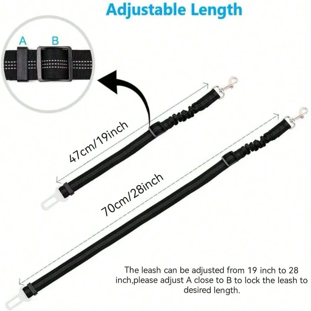 Advanced Dog Car Seat Belt Pet Dog Car Seat Nylon Material Seat Buckle Adjustable Length Suitable for Any Pet Dog Traction Rope