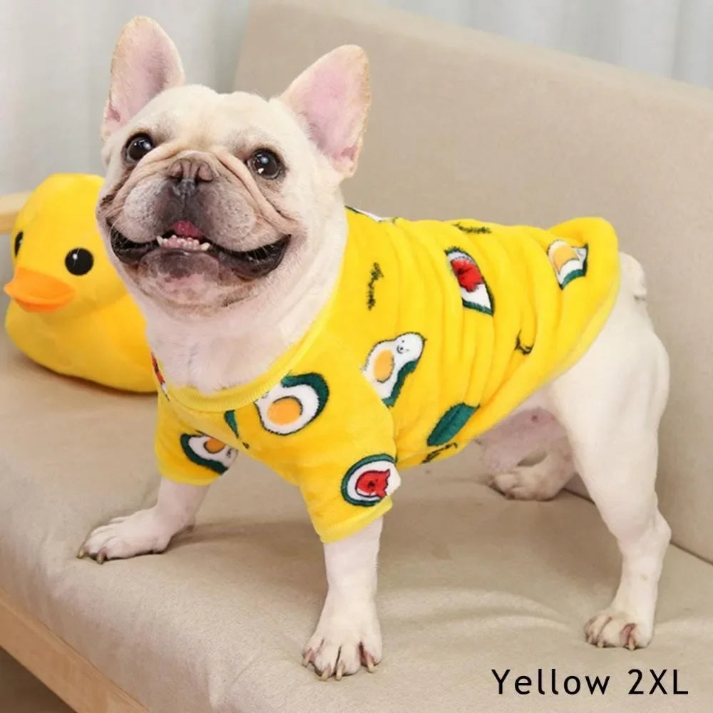 Autumn Winter Warm Puppy Fleece Clothes For Small Dogs Cats Soft Cozy Sweatshirts Chihuahua Spring Costume Yorkshire Pug Jacket