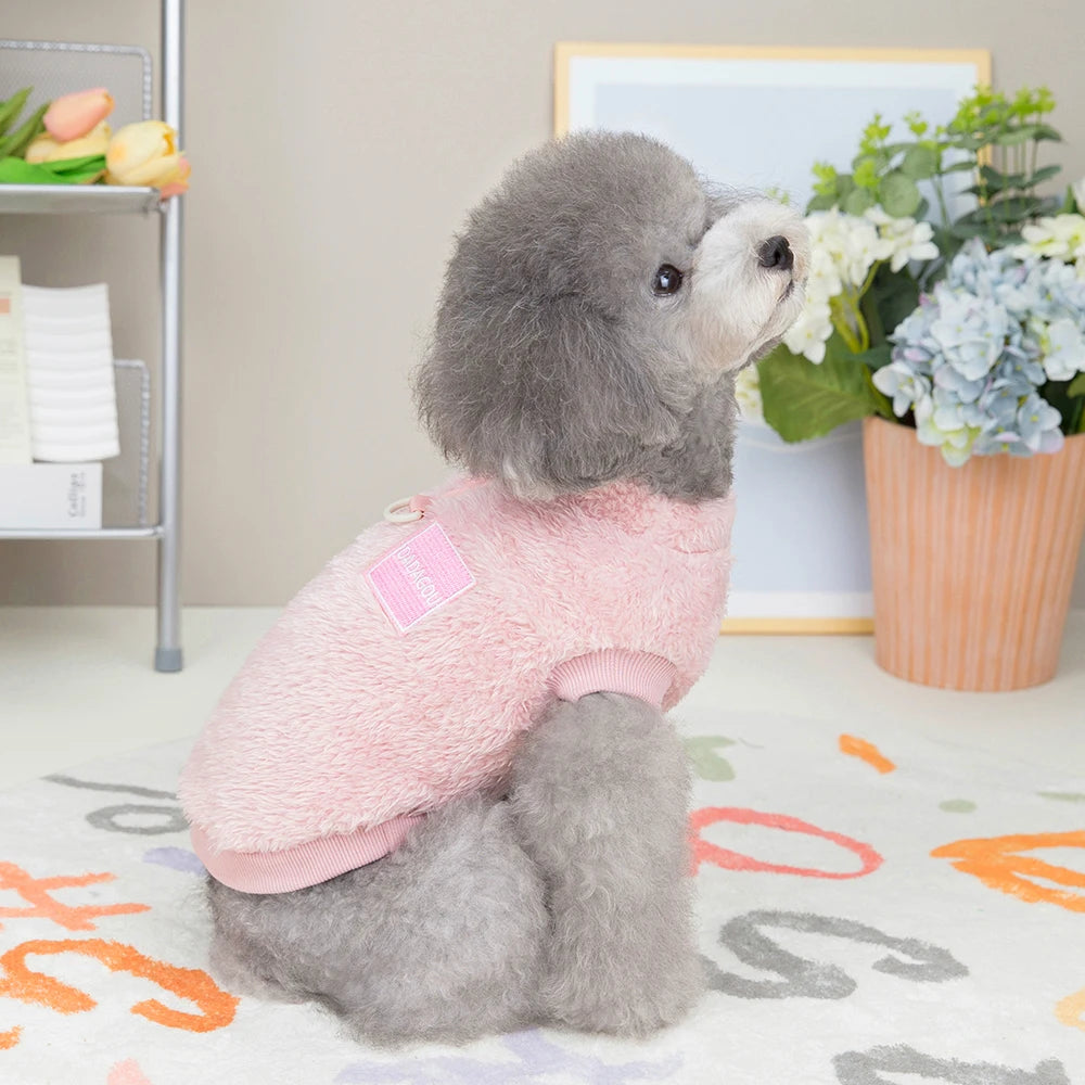 Soft Flannel Small Dog Clothes Winter Warm Puppy Cat Sweater Coat Chihuahua Pet Clothing Jumpsuit for Small Medium Dogs Yorkie