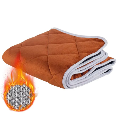 Self-Warming Pet Blanket for Outdoor Use - Built-in Pee Pad, Reusable Cloth Thermal Mat, In Stock for Cats & Dogs