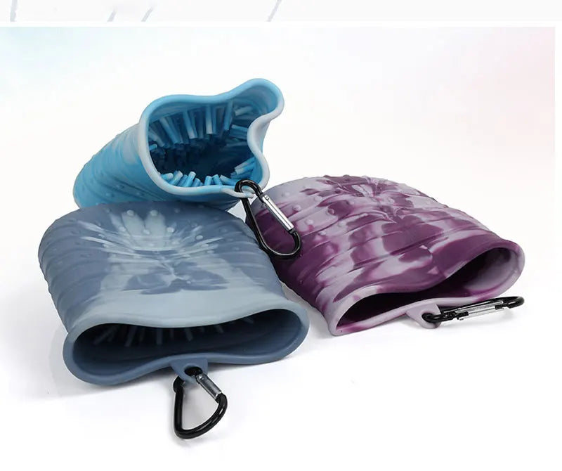 the SCRUBBER - Dog Foot Wash Cup, Portable Paw Clean Tools for Dogs, Large/Medium Dog Foot Washer, Scrubber Dog Muddy Dirty Paw Cleaning Cup 1pcs