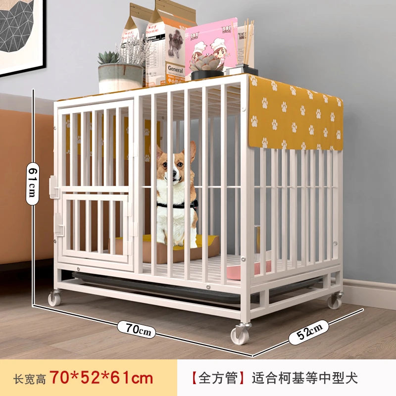 the ROLL-AWAY KENNEL - Bold Reinforced Dog Cage