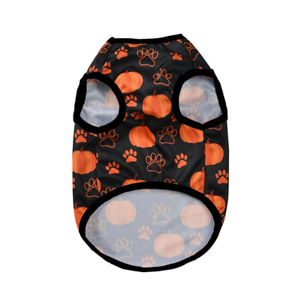 Dog Clothes For Small Medium Dogs Cats Halloween Pumpkin Paw Print Puppy Vest Coat Chihuahua Yorkies Costumes Pet Party Clothing