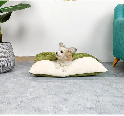Winter Warm Pet Bed Washable - Bite-Resistant Dogs Kennel Removable Puppy Sofa Cushion Plush Cat Mat for Large Pet Sleeping Bag