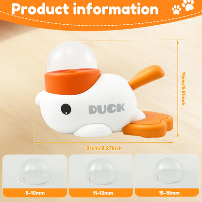 Interactive Duck Shaped Dog Slow Feeder Toy Pet Automatic Intelligence Food Dispenser Training Cat Dog Snack Toy