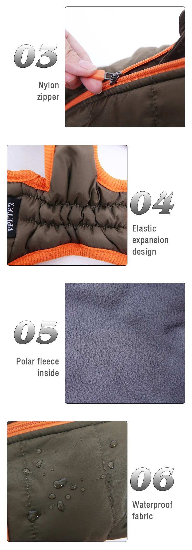 Waterproof Pet Clothes for Small Medium Dogs Jacket Puppy Warm Padded Down Coat Chihuahua Poodle Shih Tzu Costume Pug Outfits