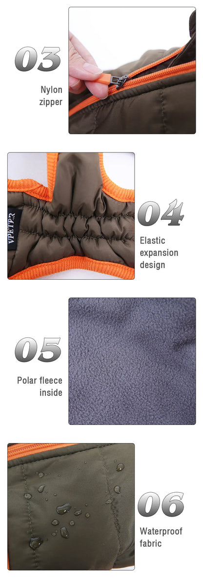 Waterproof Pet Clothes for Small Medium Dogs Jacket Puppy Warm Padded Down Coat Chihuahua Poodle Shih Tzu Costume Pug Outfits