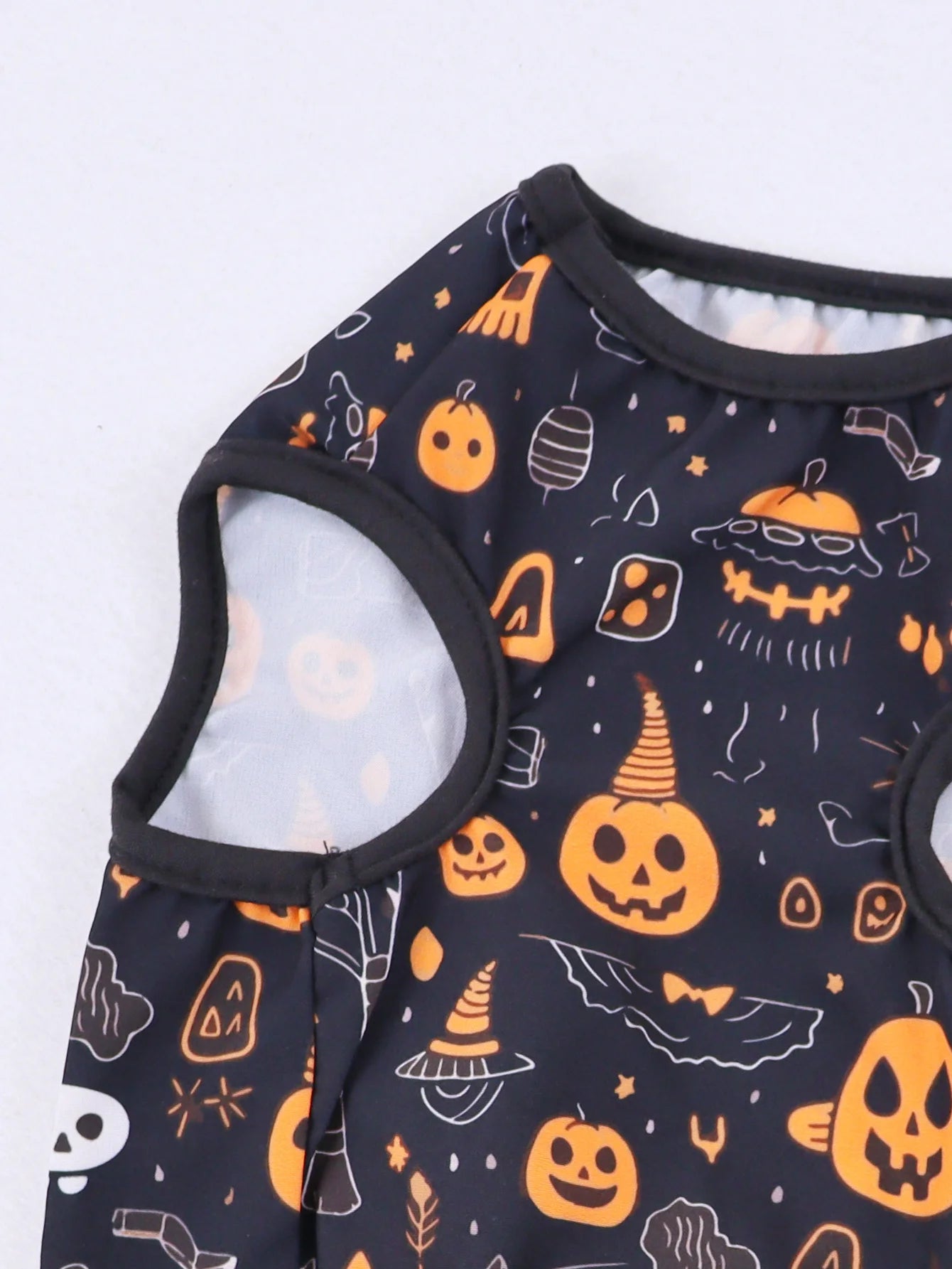 the PAWBOO HALLOWEEN VEST - 1 PC Halloween Pet Vest, Halloween Night Theme Sleeveless Printed T-Shirt, Cat & Dog Parties Style, Multiple Sizes Available