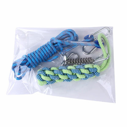 Spring Pole Dogs Toys Large Medium Dog Play Outdoor Hanging Exercise Rope Spring Pull Tug Muscle Builder Exercise Tools For Dogs