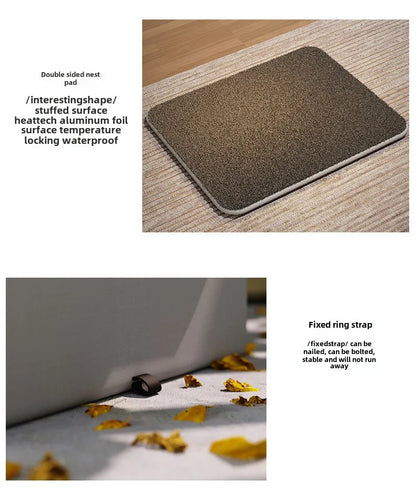 the STRAY HOUSE - Stray Cat/Doghouse, Waterproof Outdoor Winter Warm Pet Cave, Sleeping Beds Home, Foldable Washable for Small Dog/Puppy Supplies