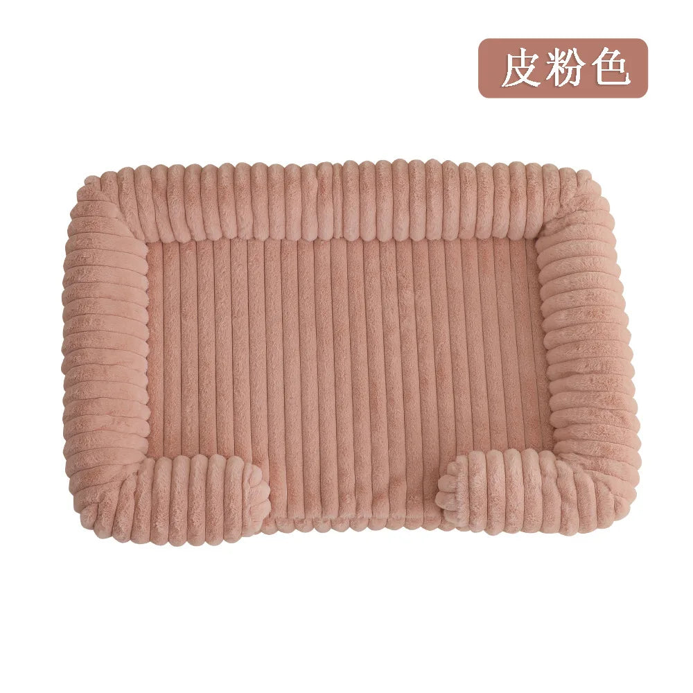 2025 Cross-border new product pet litter winter warm large dog kennel pet mat cat litter dog bed dog mat