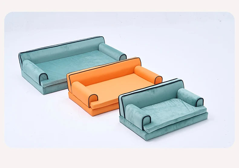 Van Lundin Pink Cute Pet Sofa Kennel Cat Nest High-end Dog Sofa Four-level Universal Removable and Washable