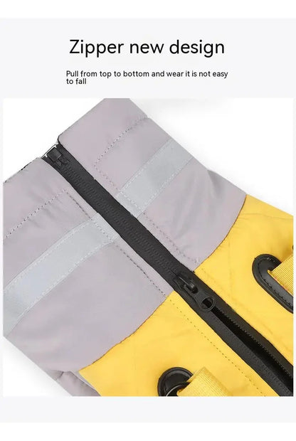 Winter Pet Clothes Golden Labrador Retriever Waterproof Dog Jumpsuit Medium Big Dog, Big Dog Winter Warm Cotton Blend Coat