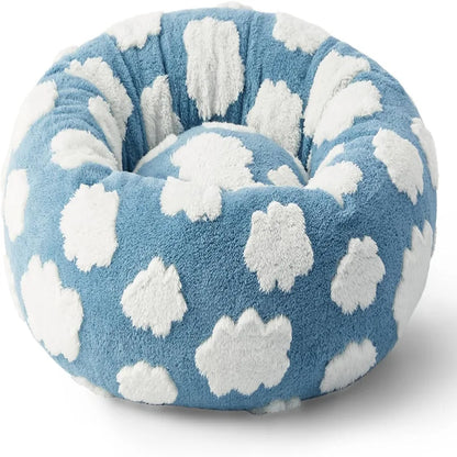 50CM/60CM Round Pet Bed for Dog Cat Bed Super Soft Cats Bed Plush Dog House for Small Dog House Winter Warm Sleeping