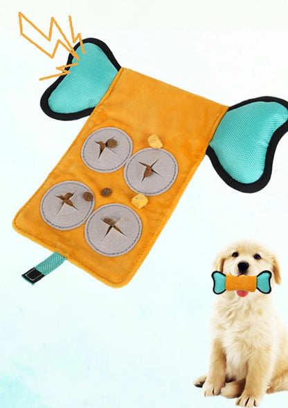 Plush Pet Dog Sniffing Toys Interactive Dog Squeaky Toy Bite-Resistant Pet Chew Toy for Small Medium Large Dogs Pet Supplies