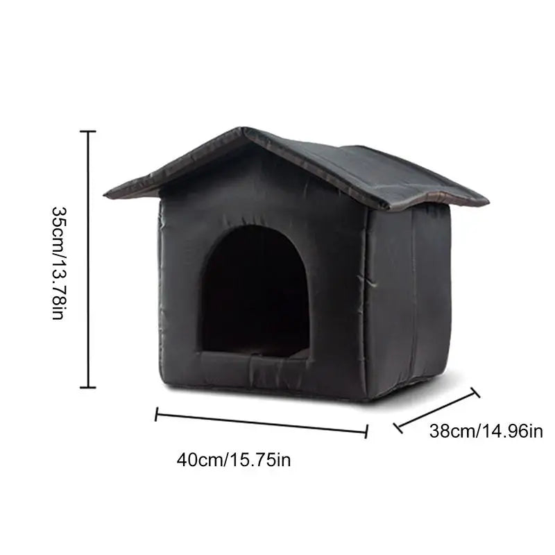 the HOME SWEET HOME - Waterproof Oxford Cloth Pet Shelter, Warm Doghouse, Outdoor Dirt Resistant, Soft Pet Accessories, Puppy House
