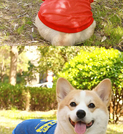 Summer Pet Dog Cooling Vest Fashion Soft Clothing Summer Casual Shirts Small Medium Large Dogs Puppy French Bulldog Pet Clothes