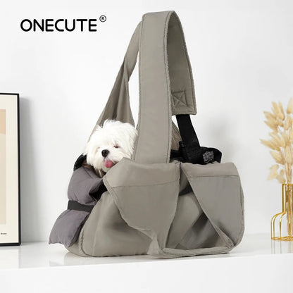 Onecut Adjustable Pet Shoulder Carrier Bag, Portable Breathable Outdoor Travel Dog Cat Backpack, Durable Puppy Transport Basket