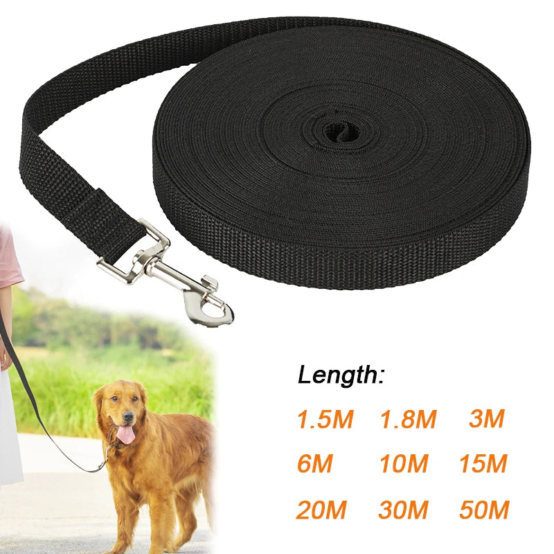 the ROAMREADY ROPE LEASH - Long Nylon Pet Dog Leash for Small/Big Dogs/Cats, Outdoor Hiking Puppy Lead Rope, Strong Labrador Traction Belt 1.5m/3m/10m/30m