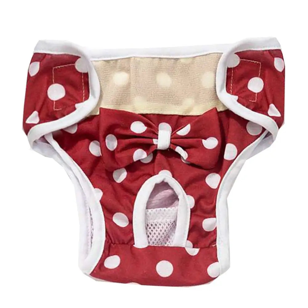 Cartoon Print Dog Diaper Physiological Pant Sanitary Puppy Shorts Underwear Small Medium Dog Cat Pants Female Dog Panties
