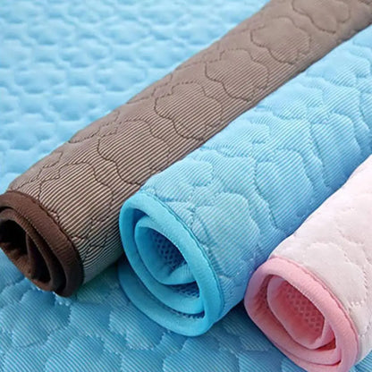 5 Sizes Cushion Moisture-proof Cold Bed Pet Cooling Mat Dog Cat Sleeping Pad Mattress