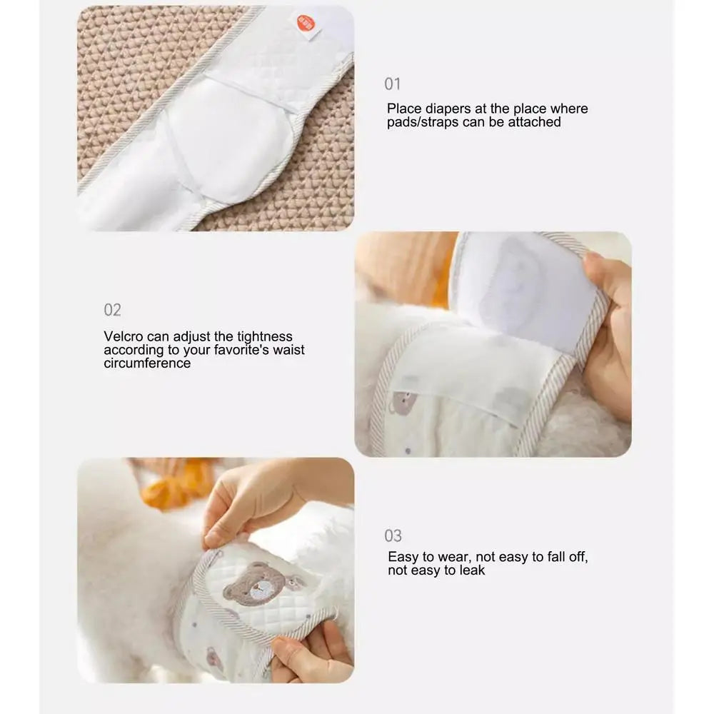 Adjustable Pet Physiological Pants Breathable Washable Diapers Dog Shorts Sanitary Panties for Small Medium Large Dogs Female