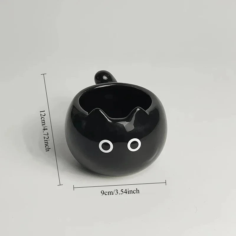 Cute Ceramic Cup Creative Siamese Cat Shaped Mug Coffee Cups Office Milk Cup Household Drinking Utensil Funny Birthday Gift