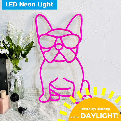 Skateboard Dog Neon Signs LED Neon Light Sign Light Up Neon Signs Wall Decor for Game Room Bedroom HomeBar Living Room kids room