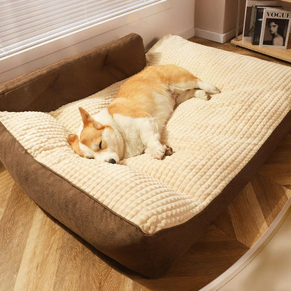 HOOPET Dogs Sofa Bed Pet Kennel Mats Cats Bed Winter Warm Sleeping Floor Mats for Small Middle Big Dog Nest Pet Accessories