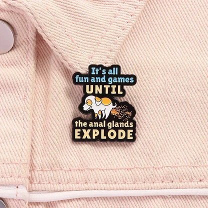 Dog It's All Funny Quote Cartoon Enamel Pins Animal Metal Badges Custom Brooches Clothing Decoration Pin Jewelry Gift Wholesale