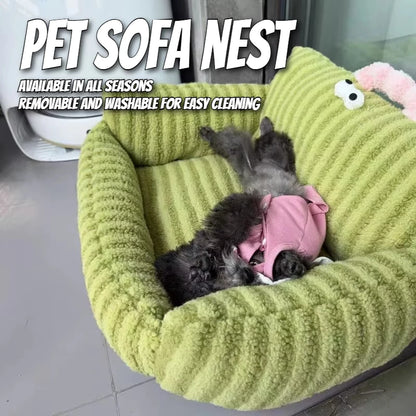 Puppy special sofa kennel winter warm pet Internet celebrity cat nest small dog dog sleeping mat cushion winter bed