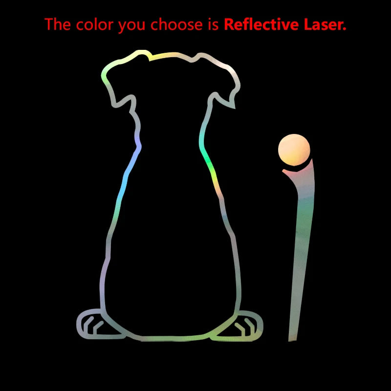 Puppy Dog Car Rear Windshield Wiper Decor Decals , Animal Cat Vinyl Art Sticker For Truck Car Bumper Funny Decoration