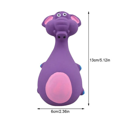 Latex Dog Toys Sound Squeaky Elephant/Cow Animal Dog Chew Toy Pet Puppy Toys Gift For Cute Dogs Bite Resistant Dog Accessories