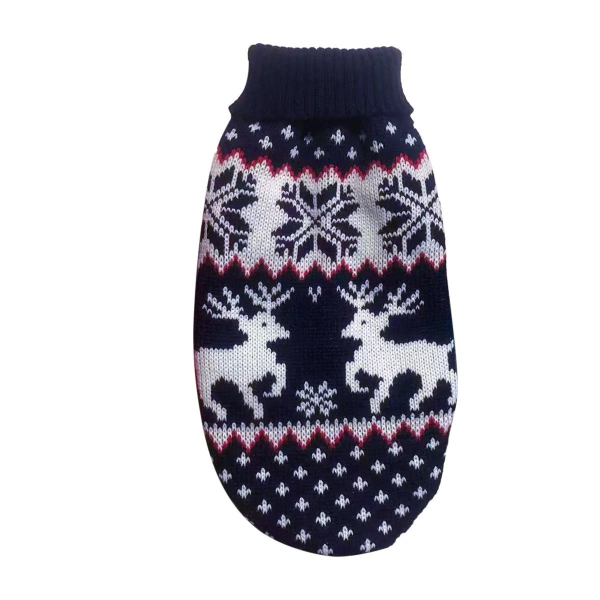 the COZY CLAUS PAW SWEATER - Dog Winter Clothing, Christmas Celebration Clothes, Knitted Pet Clothing Suitable for Small to Medium-Sized Dogs Pet Sweater