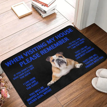 Beagle Dog Doormat Non-Slip Kitchen Bath Mat Living Room Door Floor Entrance Carpet Rug