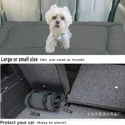 Foldable Outdoor Waterproof Dog Bed Blanket Picnic Dog Mat Car Seat for Small Medium Large Dogs Portable Camping Travel Pet Pad