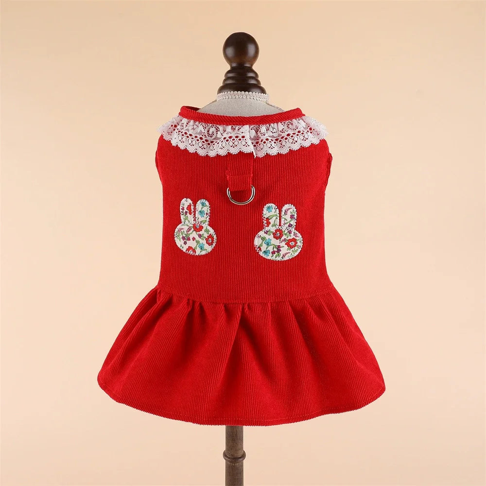 Spring Summer Pet Dog Dress Cat Princess Cute Dress Small Dog Cat Wedding Fashion Skirt Puppy Clothes Chihuahua Pet Costume