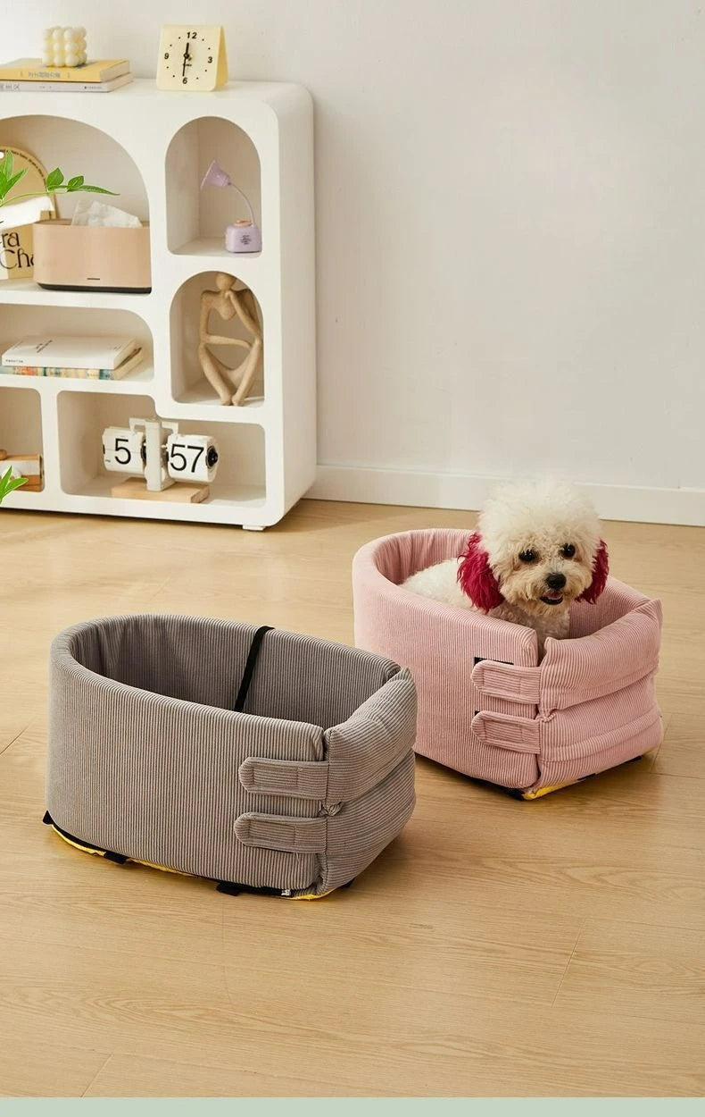 Dog Car Seat Bed Car Central Dog Car Seat Bed Portable Dog Carrier for Small Dogs Cats Safety Travel Bag Dog Accessories