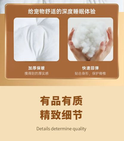 the DOG BONE DOGHOUSE - Solid Wood Doghouse, Large Space Double Doors Indoor Breathable Small Dog Washable Cat's Nest Doghouse, Waterproof Pet Bed