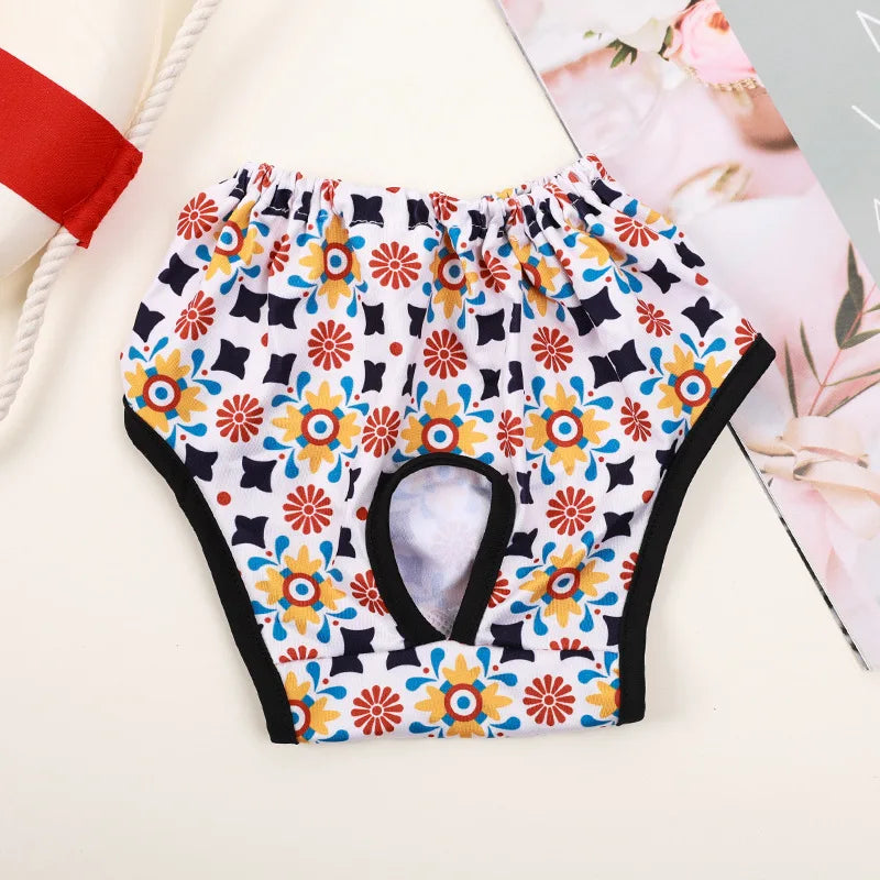 Female dog Cute Washable Male Dog Diapers, Reusable High Absorbency Leak-Proof Male Dog Diapers cat Physiological Pants