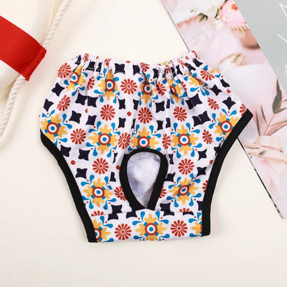 Female dog Cute Washable Male Dog Diapers, Reusable High Absorbency Leak-Proof Male Dog Diapers cat Physiological Pants